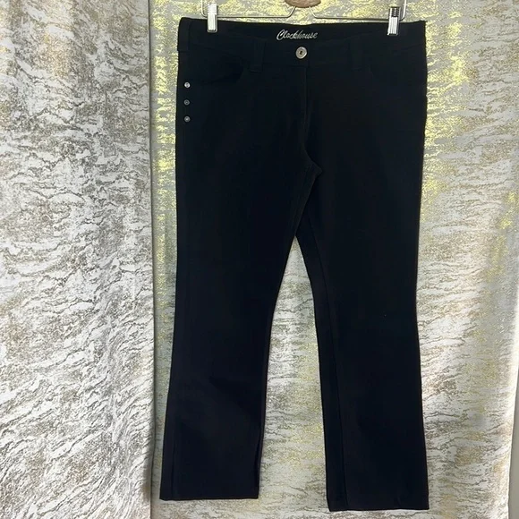 Clockhouse Black Mid Rise Straight Sequins Detailed Jeans Size EU 42 - Picture 3 of 16